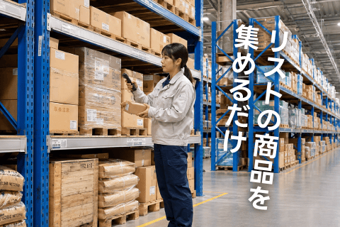 Smooth EC の現場作業：ピッキング
